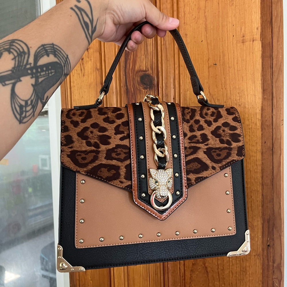 Cheetah print purse